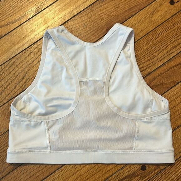 Adidas White Sports Bra Size Large - Picture 2 of 2